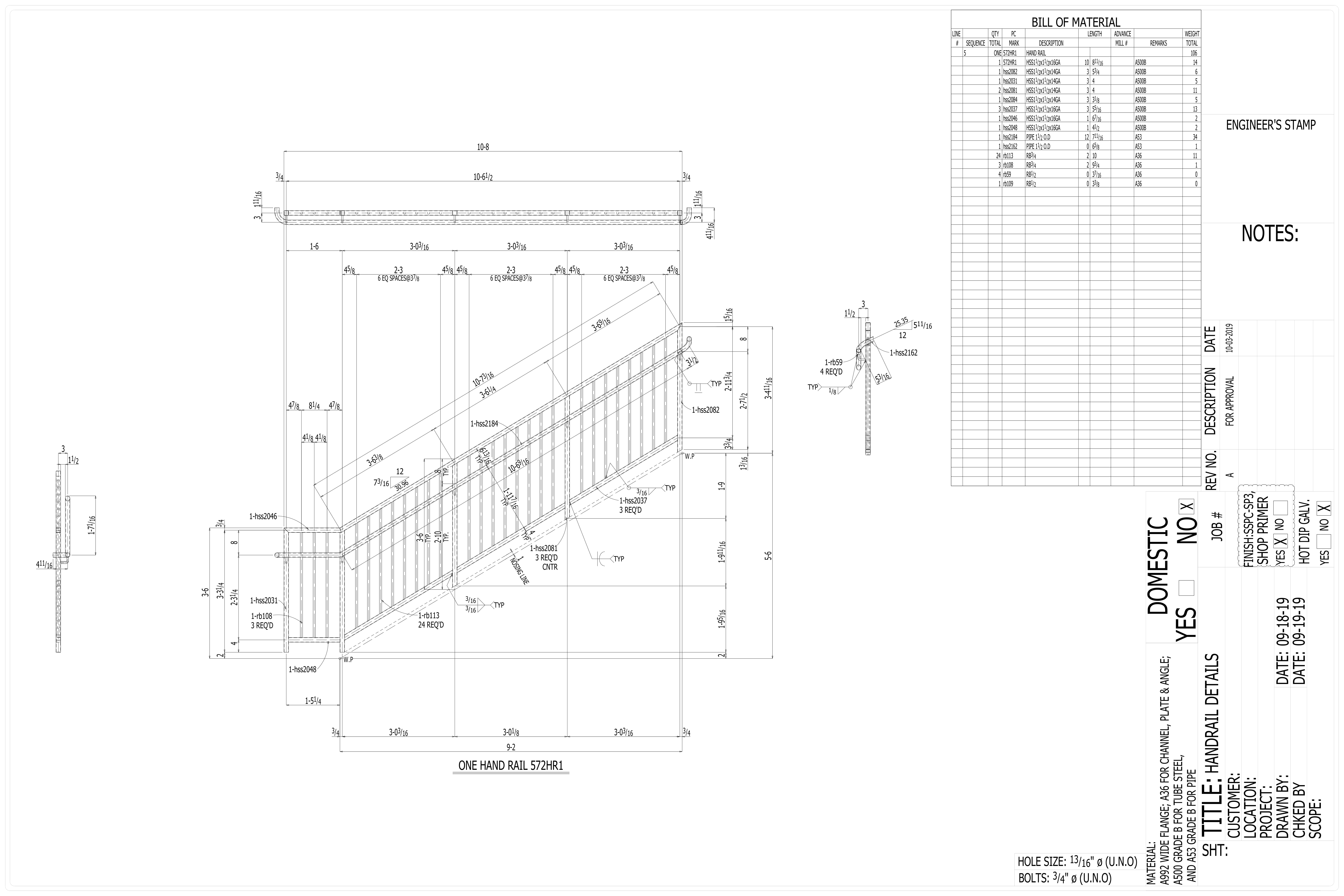 Frame Rail Drawing Sample Drawings - Cogent